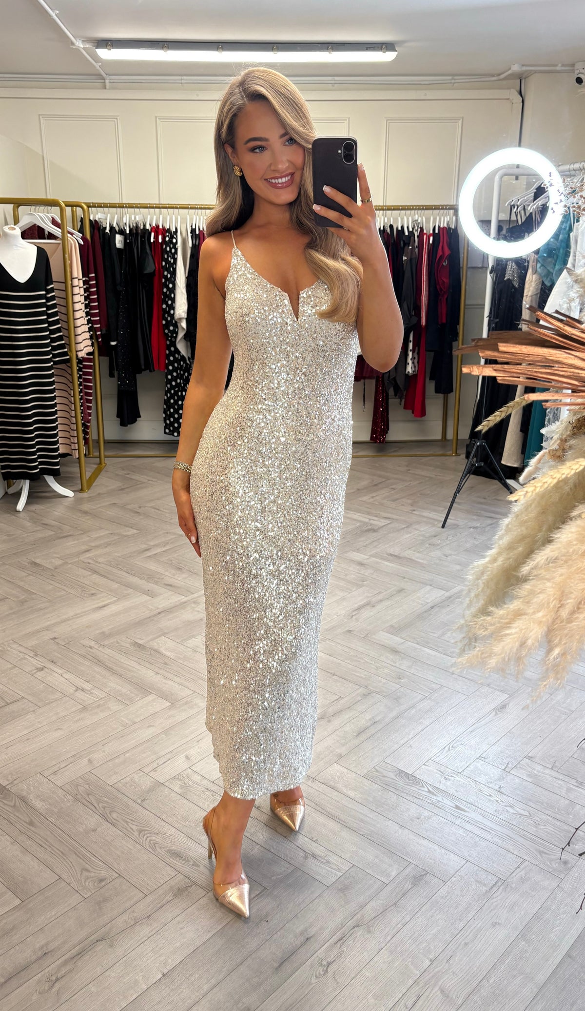 Nalini Dress Champagne