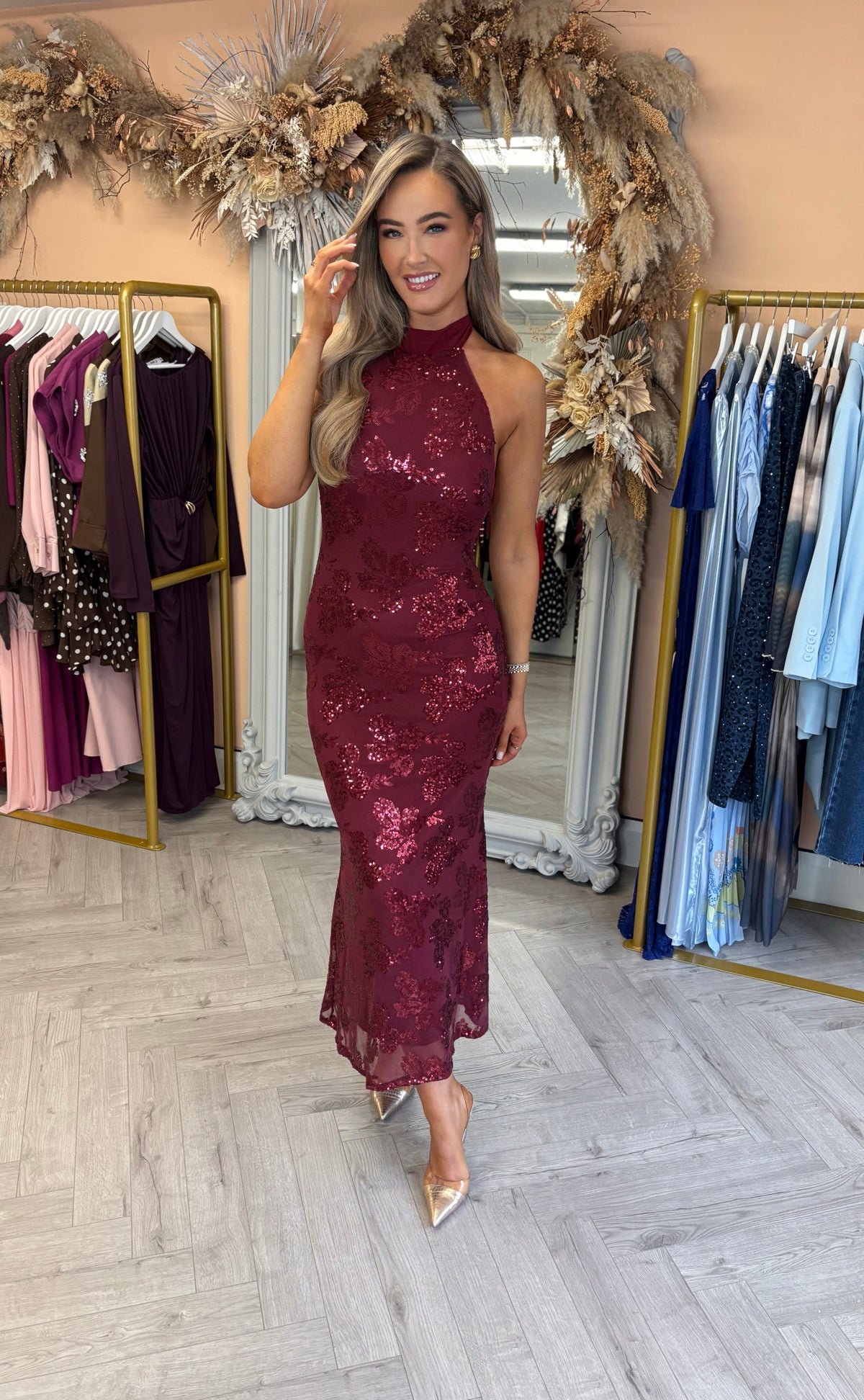 Zelda Dress Burgundy