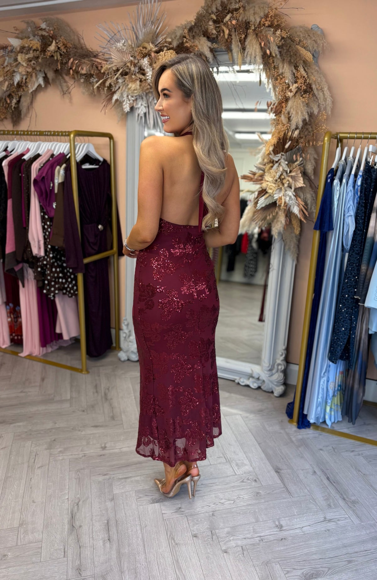 Zelda Dress Burgundy