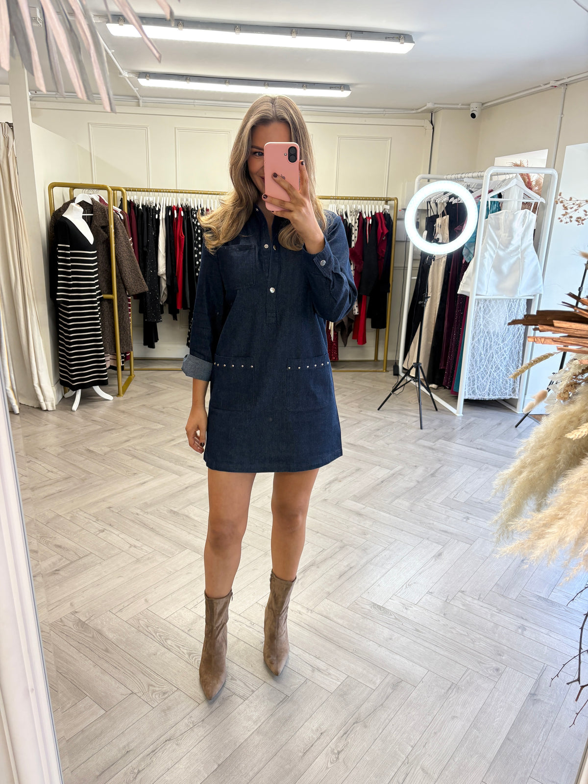 *PRE-ORDER*Sonya Dark Denim Dress Delivery will be 5 working days