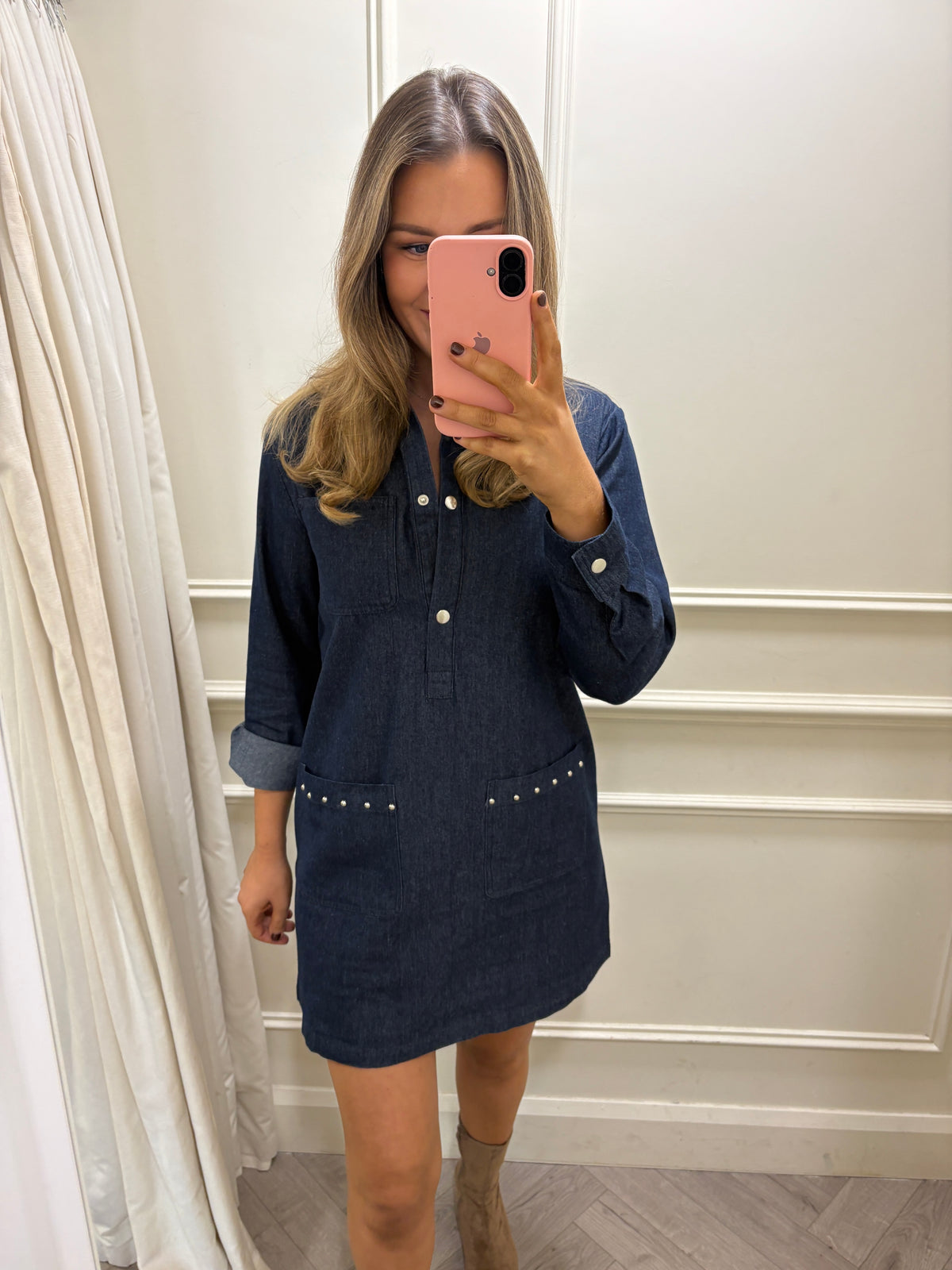 *PRE-ORDER*Sonya Dark Denim Dress Delivery will be 5 working days