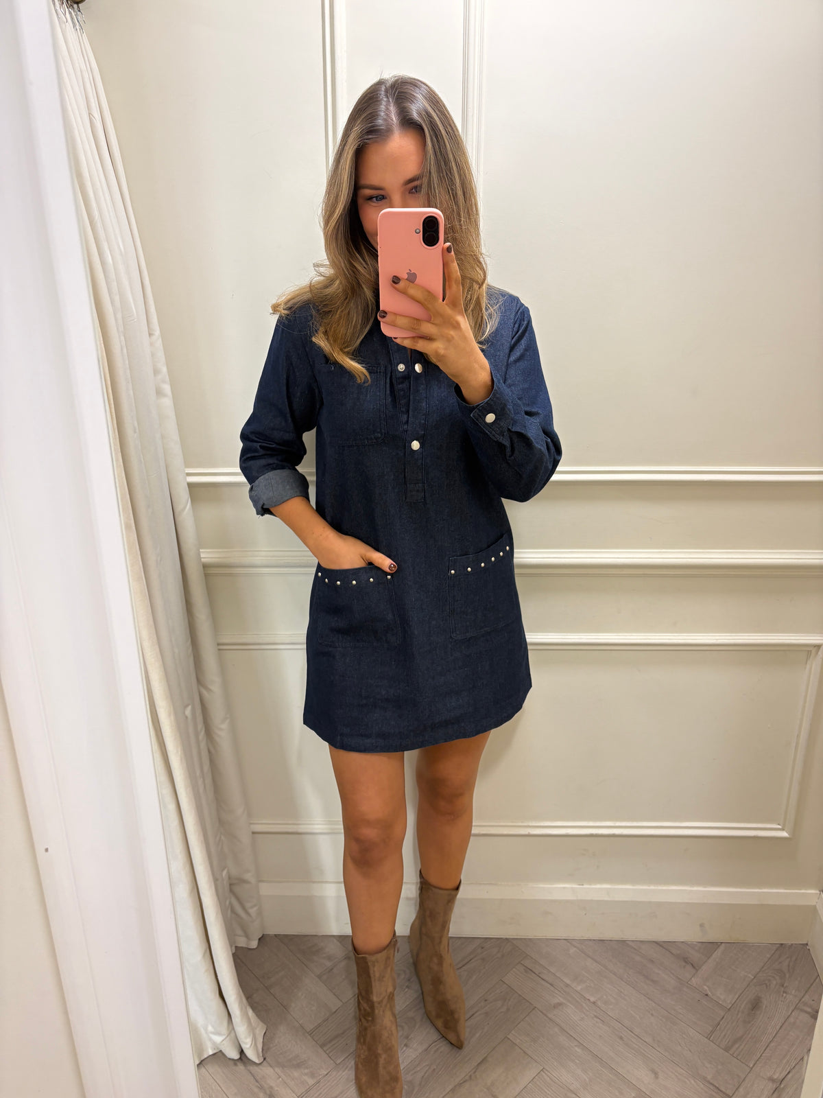 *PRE-ORDER*Sonya Dark Denim Dress Delivery will be 5 working days