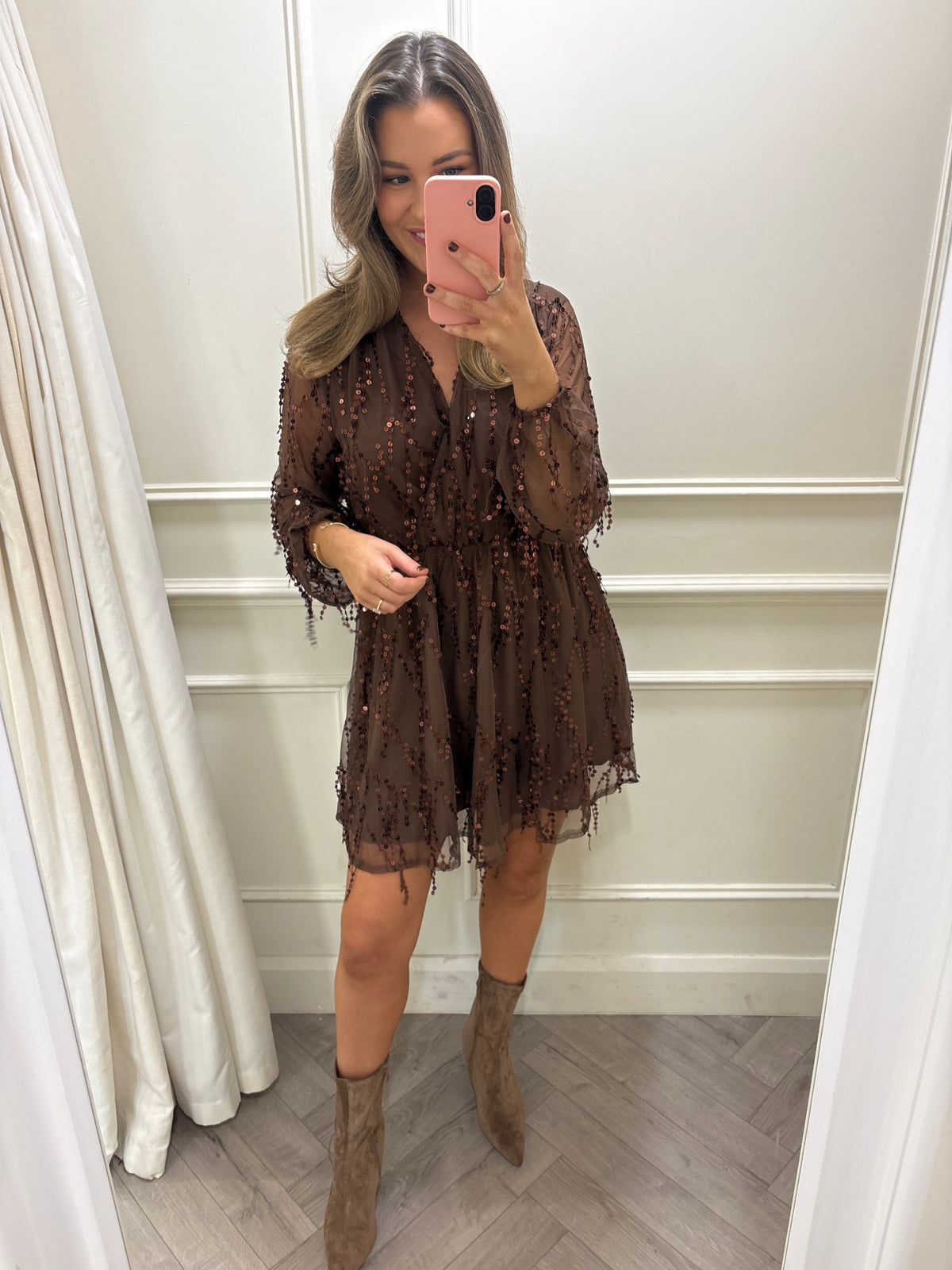 Nodie Dress Brown