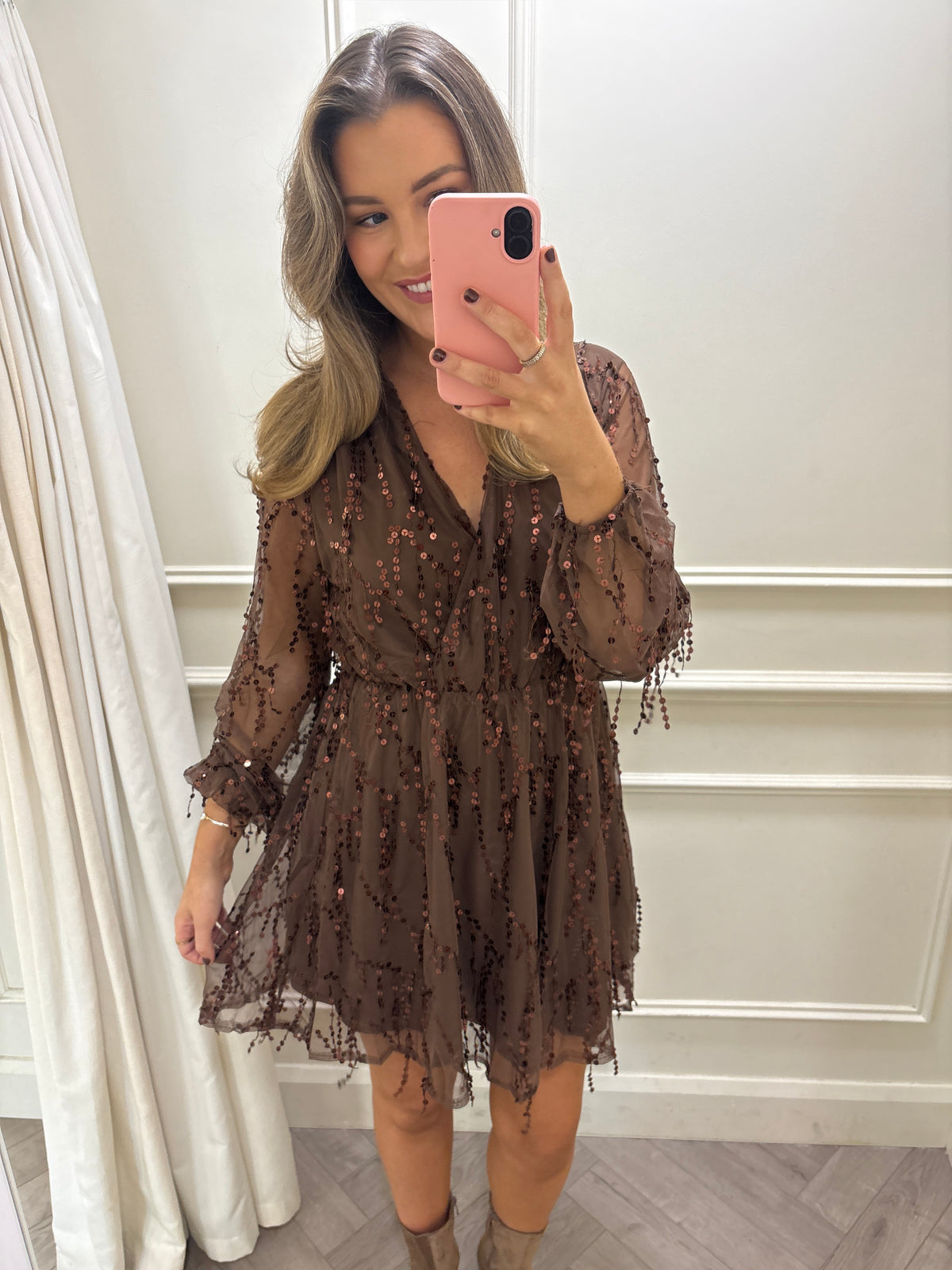 Nodie Dress Brown