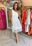 Frankie Crochet Dress White