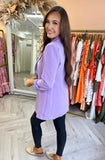 Kendall Long Fitted Blazer Lilac