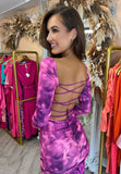 Raelynn Fitted Dress Purple