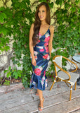 Payton Floral Dress Navy