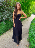 Amirah Tiered Dress Black