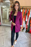 Kendall Long Fitted Blazer Purple