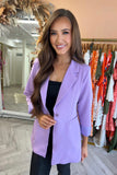 Kendall Long Fitted Blazer Lilac
