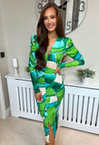 Zahra Dress Green