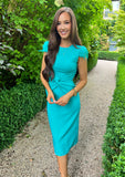 Maisie Dress Turquoise