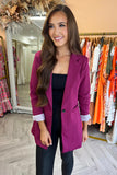 Kendall Long Fitted Blazer Purple