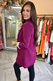 Kendall Long Fitted Blazer Purple