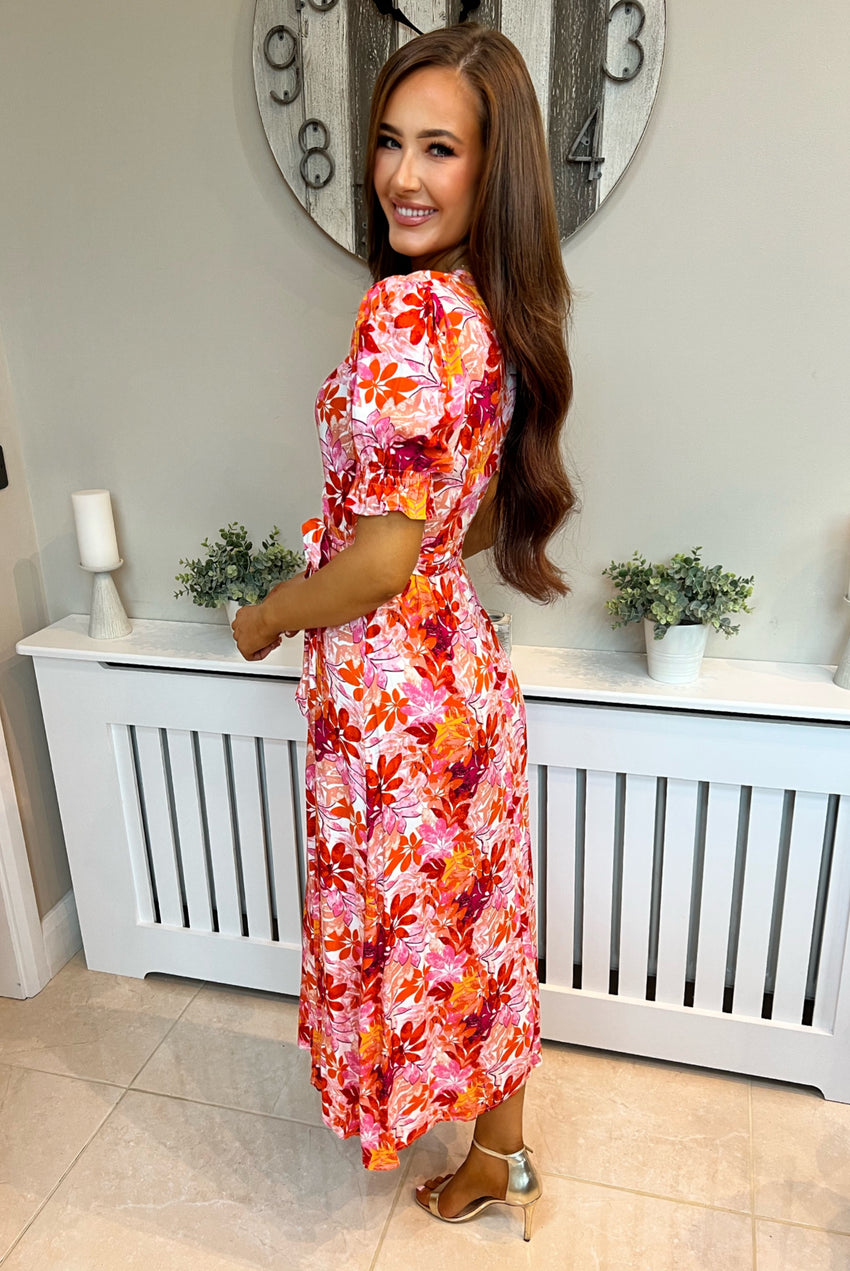 Freya Floral Orange