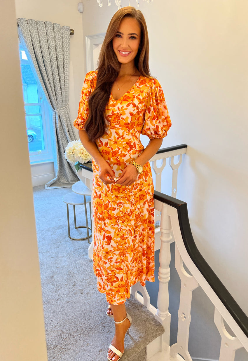 Mariah Dress Orange