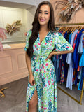 Clodagh Belted Dress Green