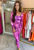 Raelynn Fitted Dress Purple