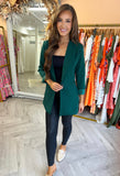 Kendall Long Fitted Blazer Green
