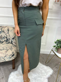 Cara Cargo Skirt khaki