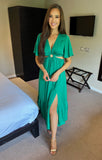 Claire Cut Out Dress Green
