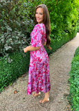 Arabella Print Dress Pink