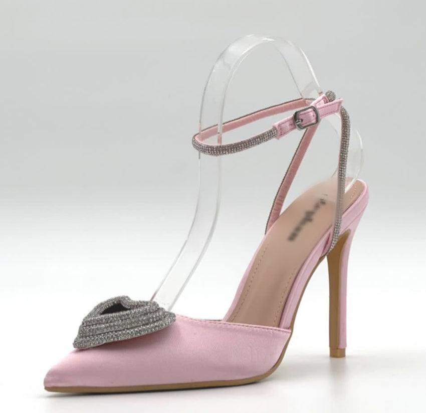 Noah Heart Heel Pink