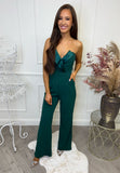 Alison Tux Detail Jumpsuit Emerald